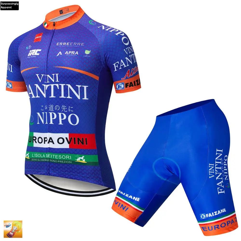 

2019 VINI Cycling Team Jersey 16D Bike Shorts Set Ropa Ciclismo Mens Summer Quick Dry Pro Bicycling Maillot Pants Wear