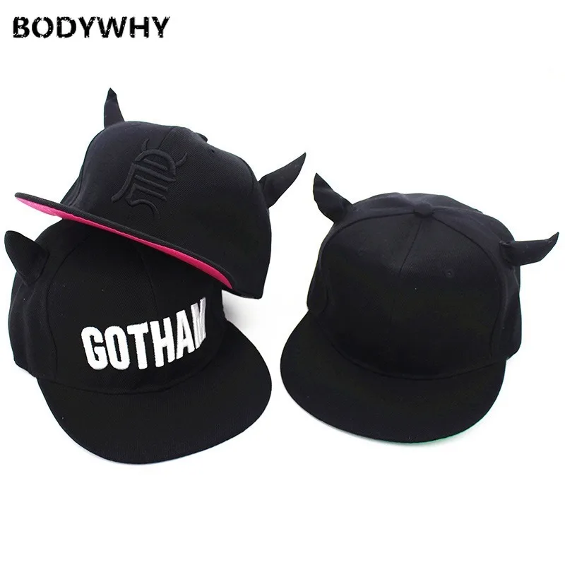 

New Products Celebrity Style Ox Horn Hat Morning Word Embroidered Autumn And Winter Letters Baseball Hip Hop Hat Summer