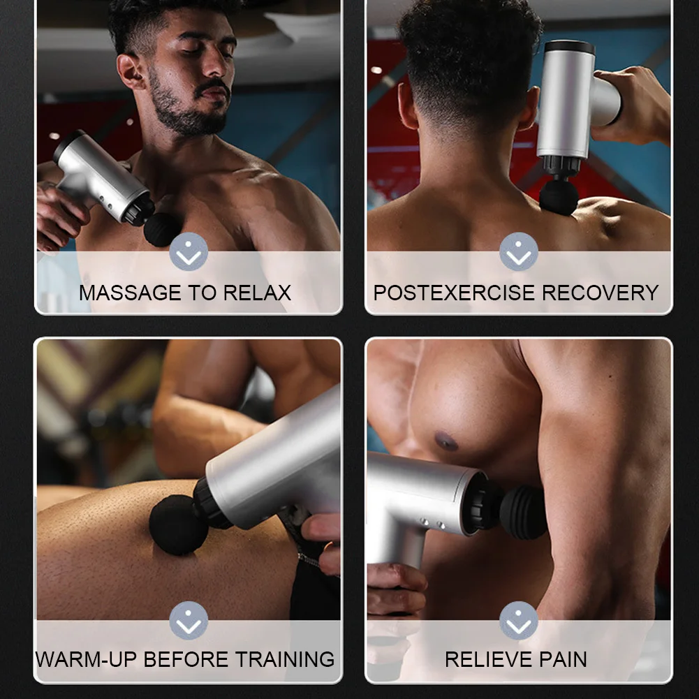 Массаж мышц пистолет мышечный массажер управление мышечной болью после для тренировок и упражнений Расслабление тела похудение облегчение боли