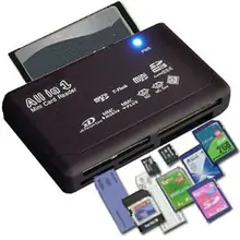Mini cardreader de memória tudo em um leitor de cartão usb 2.0 480mbps leitor de cartão tf ms m2 xd cf micro leitor de carder sd