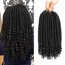 Сенегальские твист волосы для наращивания Омбре синтетические волосы плетение для женщин крючком коса волосы пушистые 60 г/упак