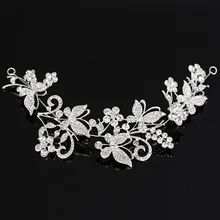 Новинка года, ограниченное по времени предложение, модные диадемы из цинкового сплава с бабочкой и кристаллами, свадебная тиара для невесты, ободок для волос