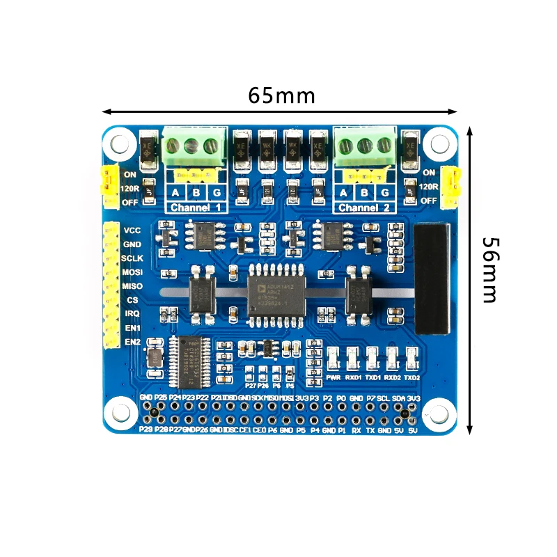 Ƶ̳   2 ä  RS485 Ȯ , 4B, 3B +  , SC16IS752 SP3485 