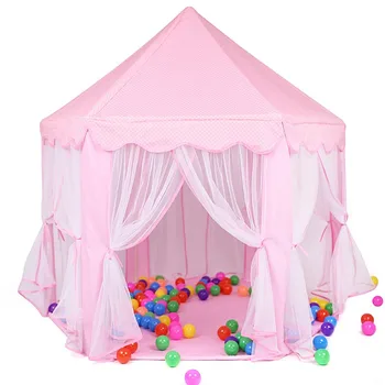 

New Children's Kids Tent Toy Portable Indoor Outdoor Princess Play House Castle Hexagon LMH66