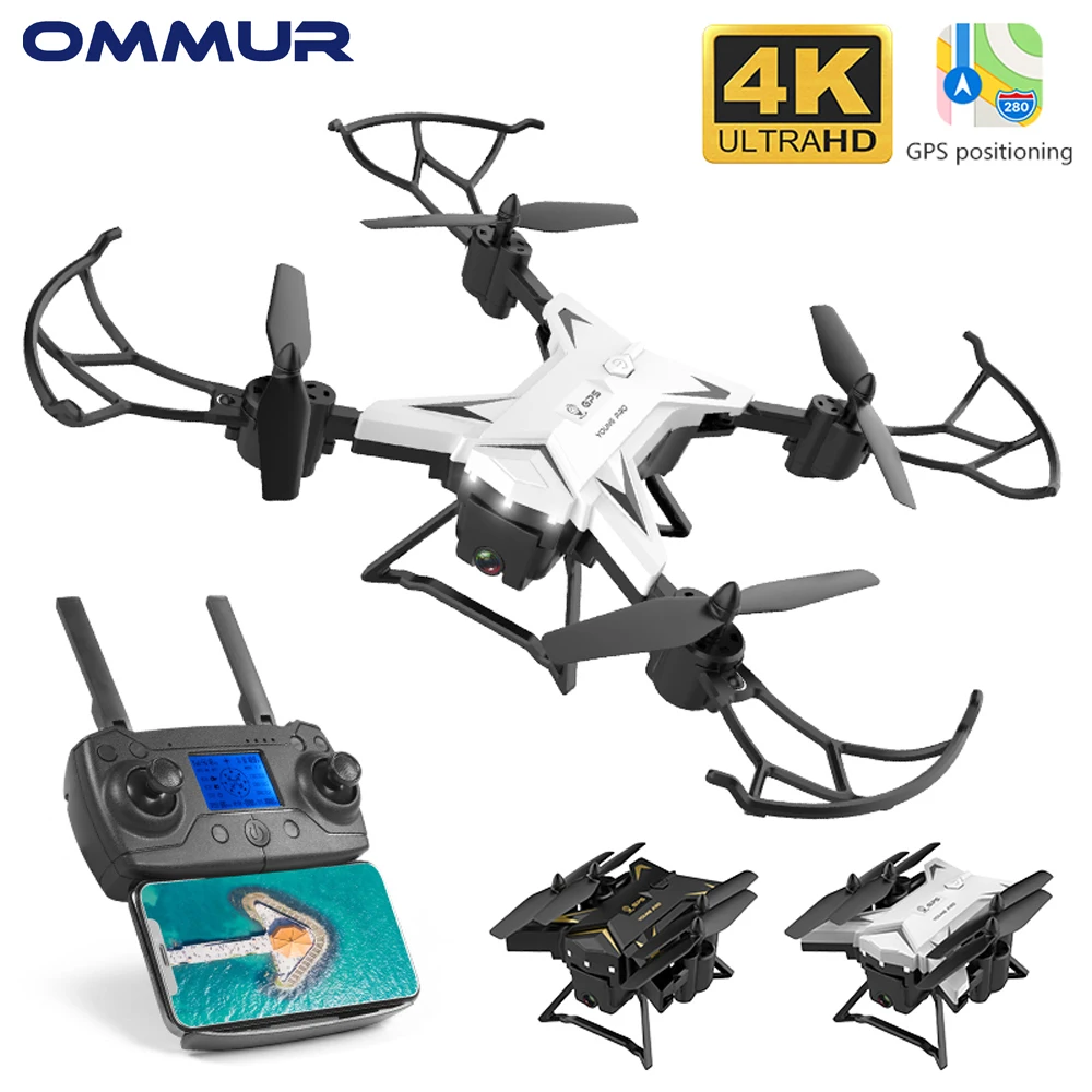 $85 OMMUR KY601G Drone long Fly time 5GHz WIFI HD Wide angle 4K camera Intelligent Control Face Recogni