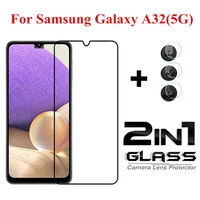 2in1 Gehärtetem Glas Für Samsung Galaxy A32 5G Schutzhülle Film Kamera Objektiv Screen Protector für Samsung A82 A22 A32 4G 5G A12 A42