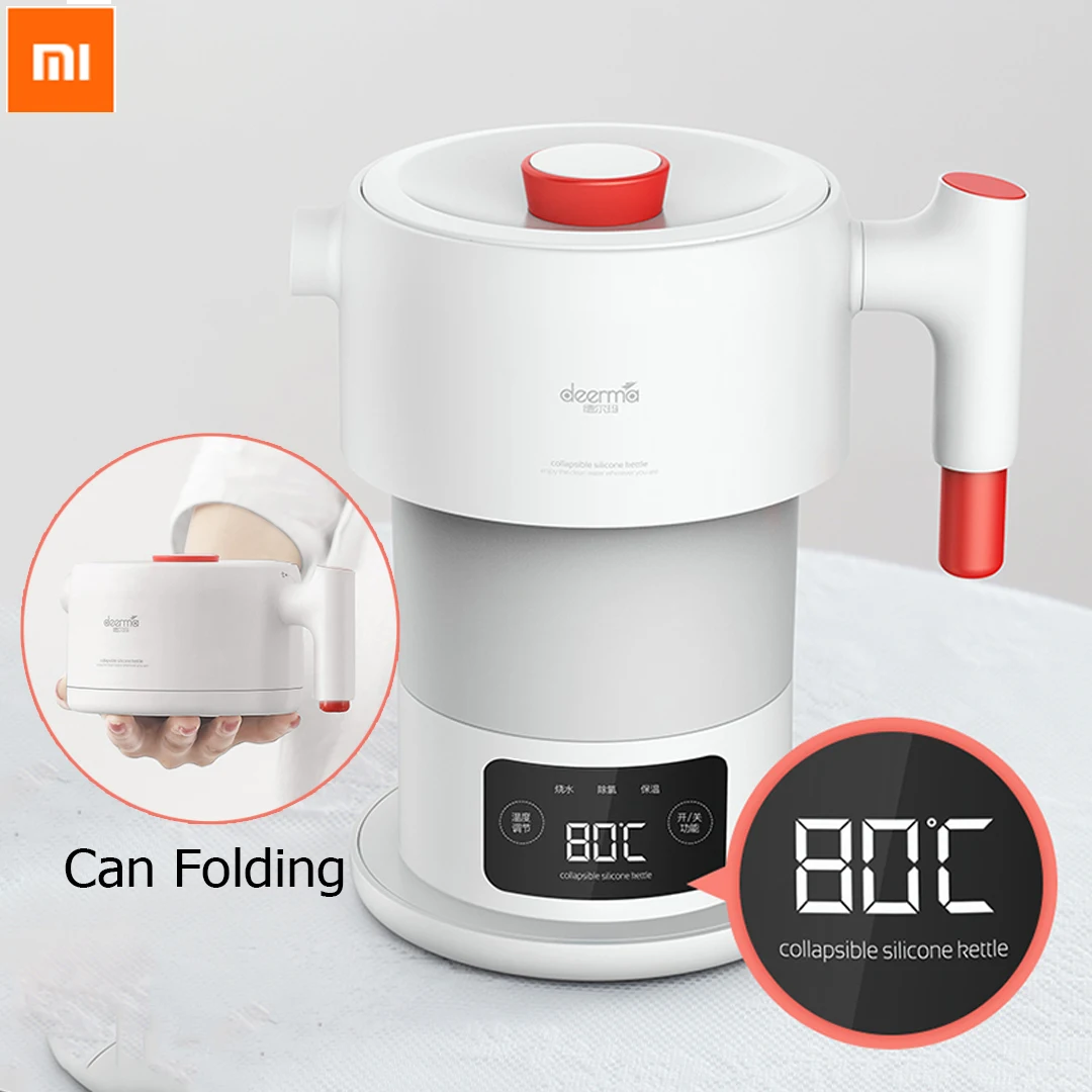 

Xiaomi Mijia Deerma 0.6L Folding Portable Water Kettle Handheld Electric Water Flask Pot Auto Power-off Protection Wired Kettle