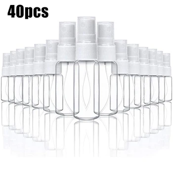 

40pcs 30ml Refillable Spray Bottles Travel Transparent Plastic Perfume Bottle Mini Empty Cosmetic Containers Spray Makeup Tool