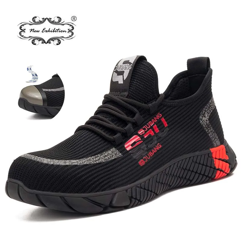New exhibition Men Shoes Outdoor Steel Toe Anti Smashing Protective Work Shoes Boots Men Puncture Proof Anti-slip Safety sneaker New exhibition Men Shoes Outdoor Steel Toe Anti Smashing Protective Work Shoes Boots Men Puncture Proof Anti-slip Safety sneaker