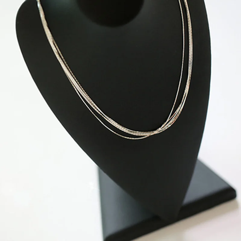 2021 New Style 925 Sterling Silver Pendant Necklace Ladies Multi-layer Five Lines Elegant Sexy Clavicle Chain Jewelry Striking | Украшения