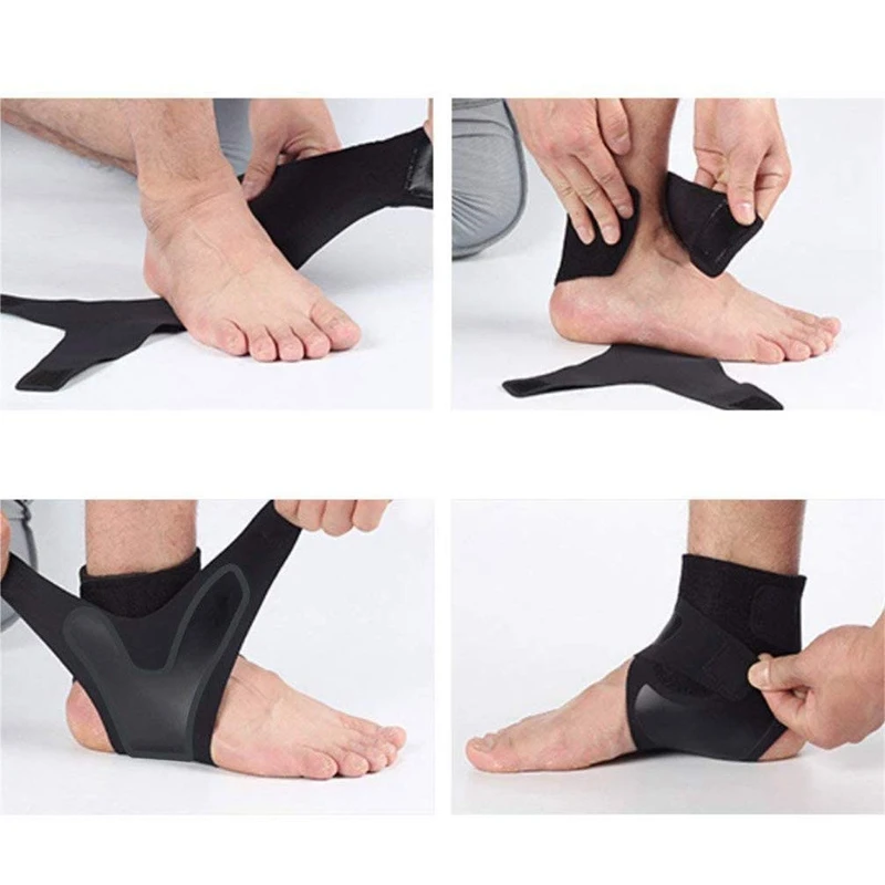Регулируемый фиксатор лодыжки Поддержка рукав дышащий нейлон материал супер эластичный и удобный идеально подходит для спорта защищает против