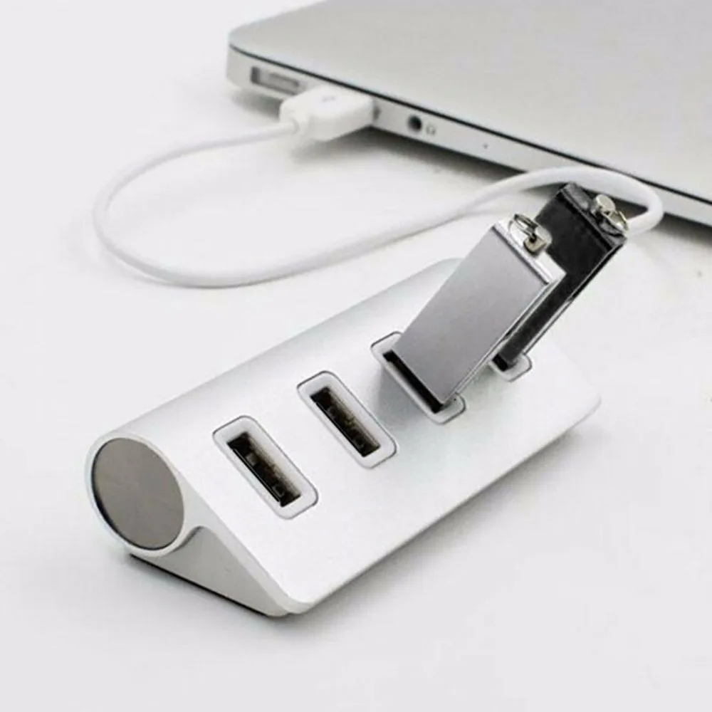 Алюминиевый сплав высокого Скорость 4-Порты и разъёмы USB 2,0 Multi HUB разветвитель для ПК MAC USB-C до 4 Порты USB 2,0 концентратор для Mac OS 9,1/Windows XP/7/10