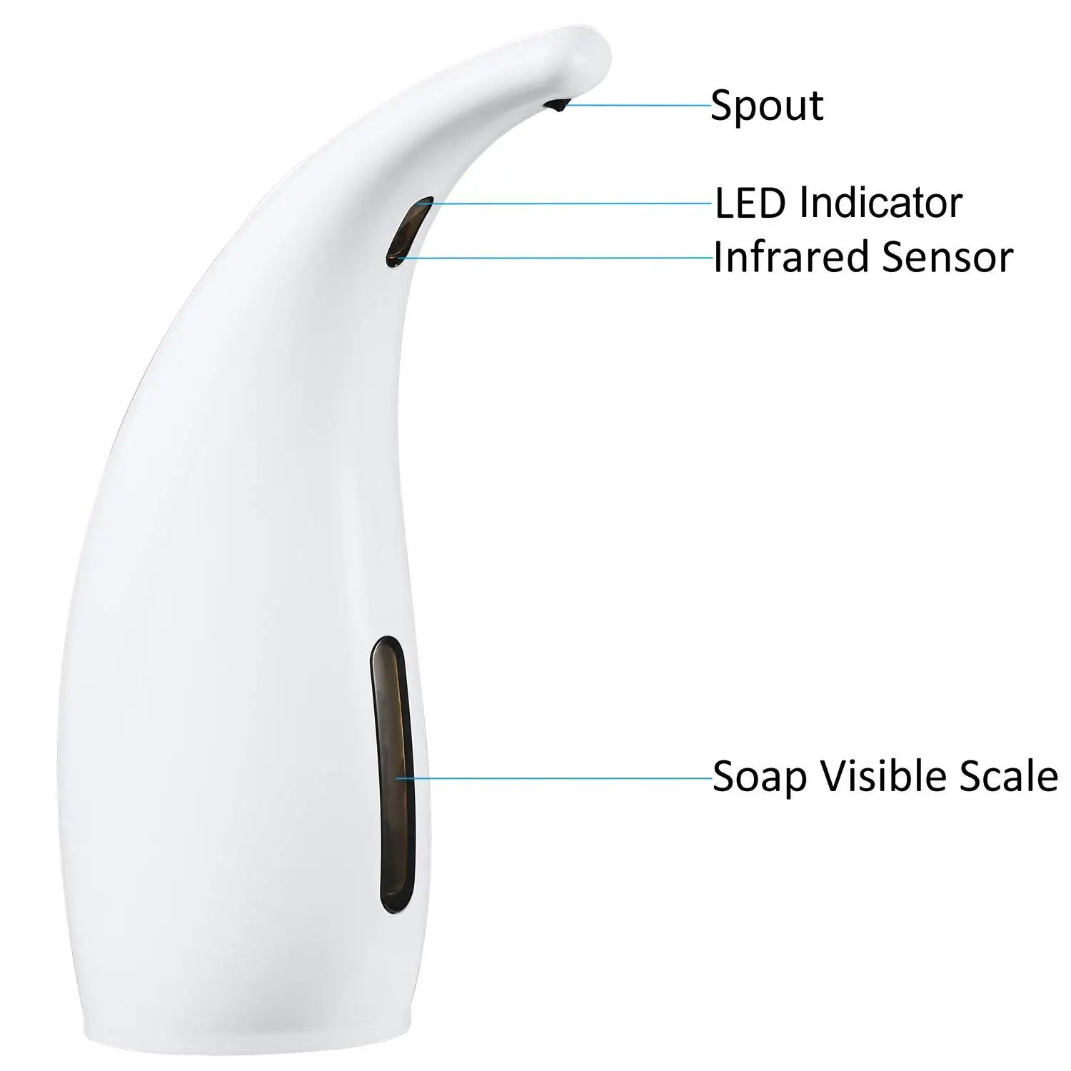 ABS Автоматический Диспенсер для мыла синий и белый фарфор Ручная стирка