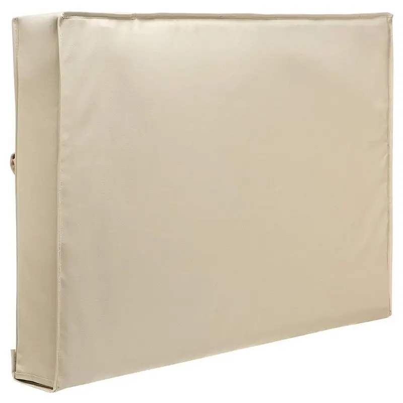 

Outdoor TV Cover Beige Weatherproof Universal Protector for LCD, LED, Plasma Television Screens. Built in Bottom Cover and Rem