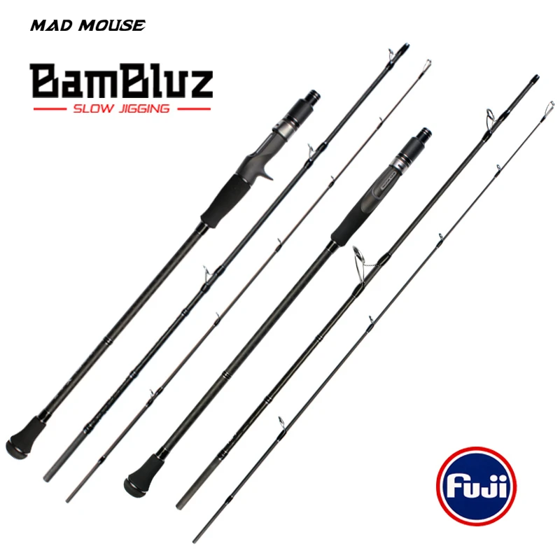 MADMOUSE Fuji части 3 секции Портативный Медленно отжимной стержень 1,9 м /Литье Corss карбоновый морской катер стержень включая стержень баррель