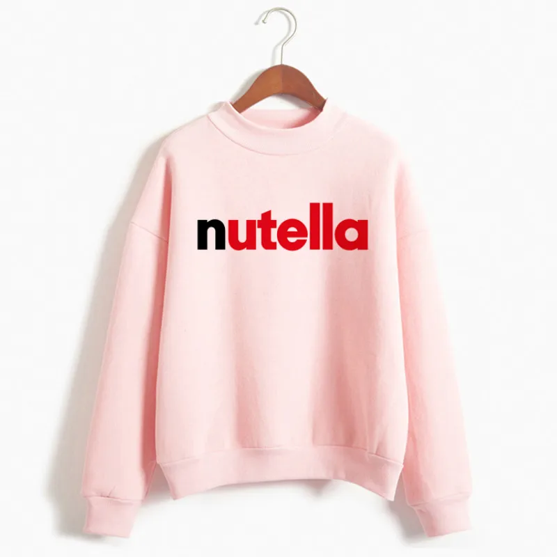 New Kawaii Nutella Print Graphic Hoodies Women Harajuku Ullzang Fashion Hoodie Womens Korean Style Clothe Autumn Sweatshirt - Цвет: p1574-4