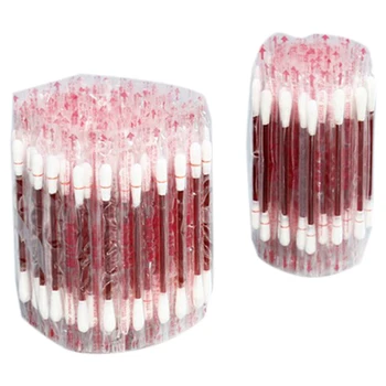 

100Pcs/Set Cotton Swab Family Medical Alcohol Disposable Emergency Cotton Stick Iodine Swab Disinfected Swab For Children Adults