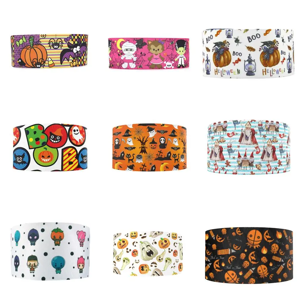 New Halloween Ribbon Grosgrain Batch Ribbons Saten Halloween