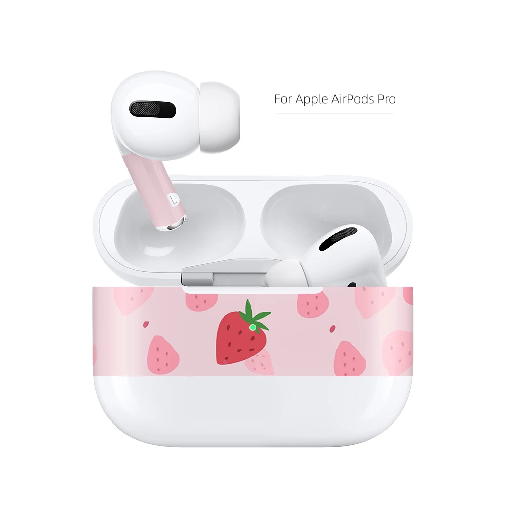 Чехол для airpods pro стикер милый мультфильм Забавный авокадо наклейка пленка аксессуары для airpods pro задняя Пыленепроницаемая кожа - Цвет: A5