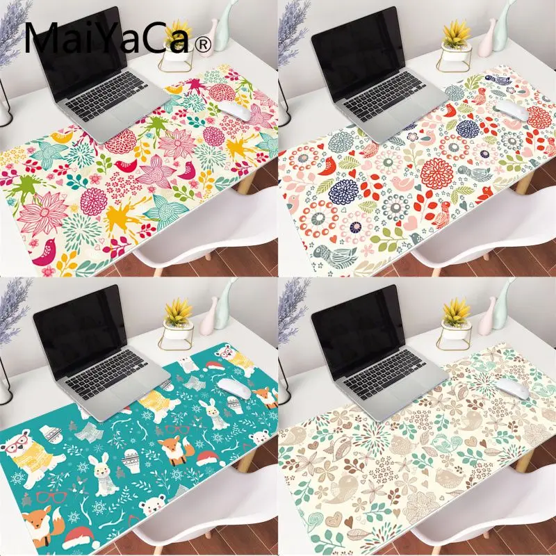 

Cartoon Animal Pattern anime Mouse Pad Large Mousepad Office Mice Pad Rubber Home Computer Anti-slip Table Mat Study Room PC