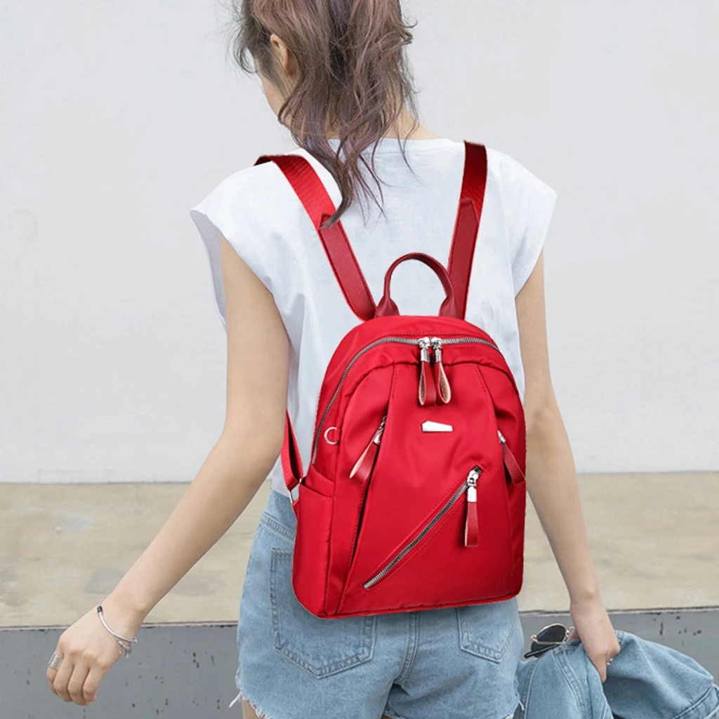 Aelicy Woman Fashion Leather Backpack Female Style Zipper School Bags For Teenage Girl Large Capacity Travel Bag 1023