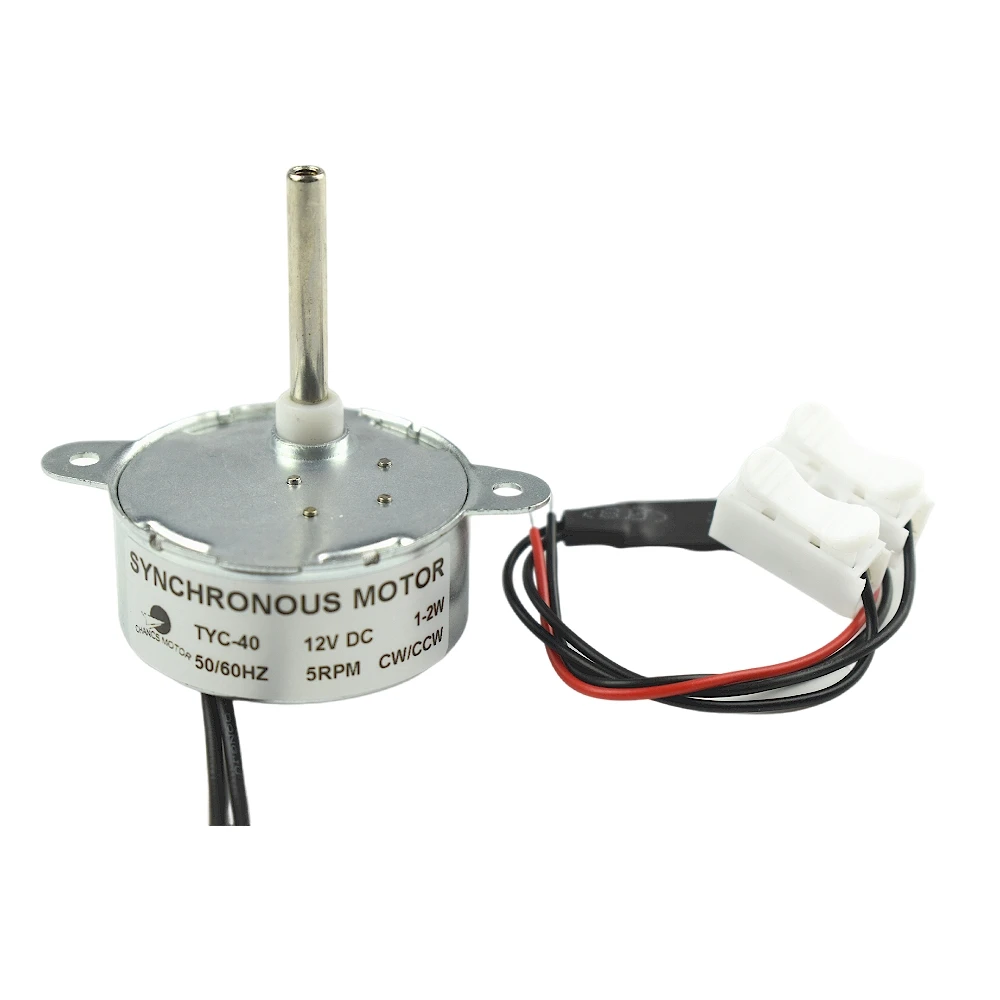 CHANCS Synchronous Motor TYC-40 DC 12V 5RPM Shaft Length 33mm | Обустройство дома