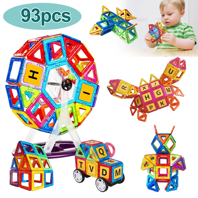 Magnetic Blocks Educational Toy  Tiles Magnetic Building Blocks - Magnet  Toys Kids - Aliexpress