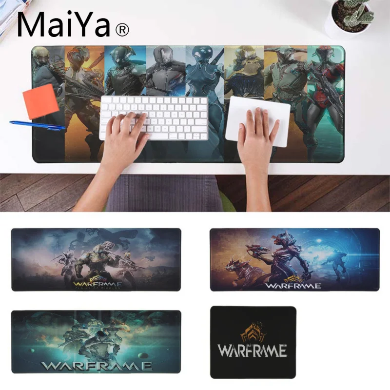 MaiYa warframe игровой резиновый коврик для мыши игра скорость/Управление версия большой игровой коврик для мышки с Аниме Коврик для мыши
