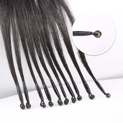 8D Silicone Nano Ring Hair Micro Bead Hair Extensions Invisible Mini Silicon Beads Easy to Install Black Brown Blonde Human Hair