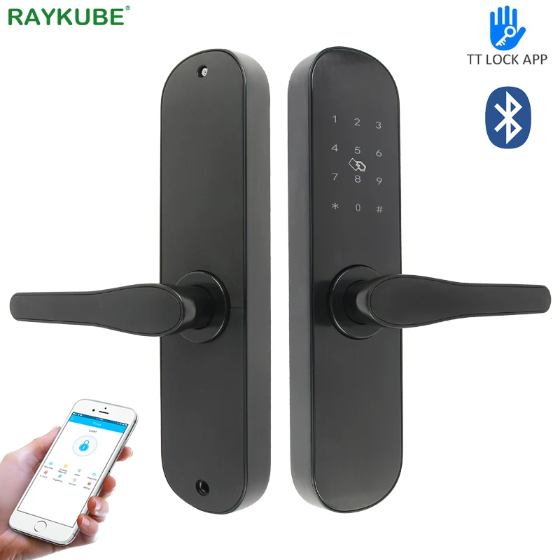 RAYKUBE замка двери гостиницы электронный Bluetooth TT приложение 13 56 МГц M1 карты пароль