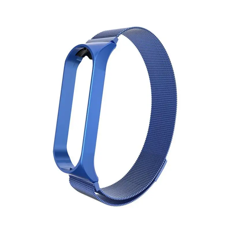 H Ремешок для Mi Band 4 3 металлический ремешок из нержавеющей стали для Mi Band 4 3 ремешок совместимый браслет для Miband 4 3 браслеты - Цвет: H