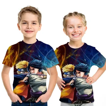 

Summer New Japan Anime Naruto Uchiha Payne 3D T Shirt kids O-Neck Cartoon Tee Tops boys/girls Cool Harajuku Clothes
