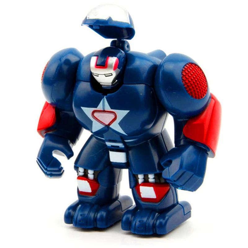Строительные блоки Captain America герои Marvel Hulkbusters игрушки подарок для детей|Блочные