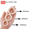 Mamihome 10/5/3pc Maple Wooden Ring Wood Teething Children Goods DIY For Nursing Necklace Rattles Wooden Blank Rodent Bpa Free 4