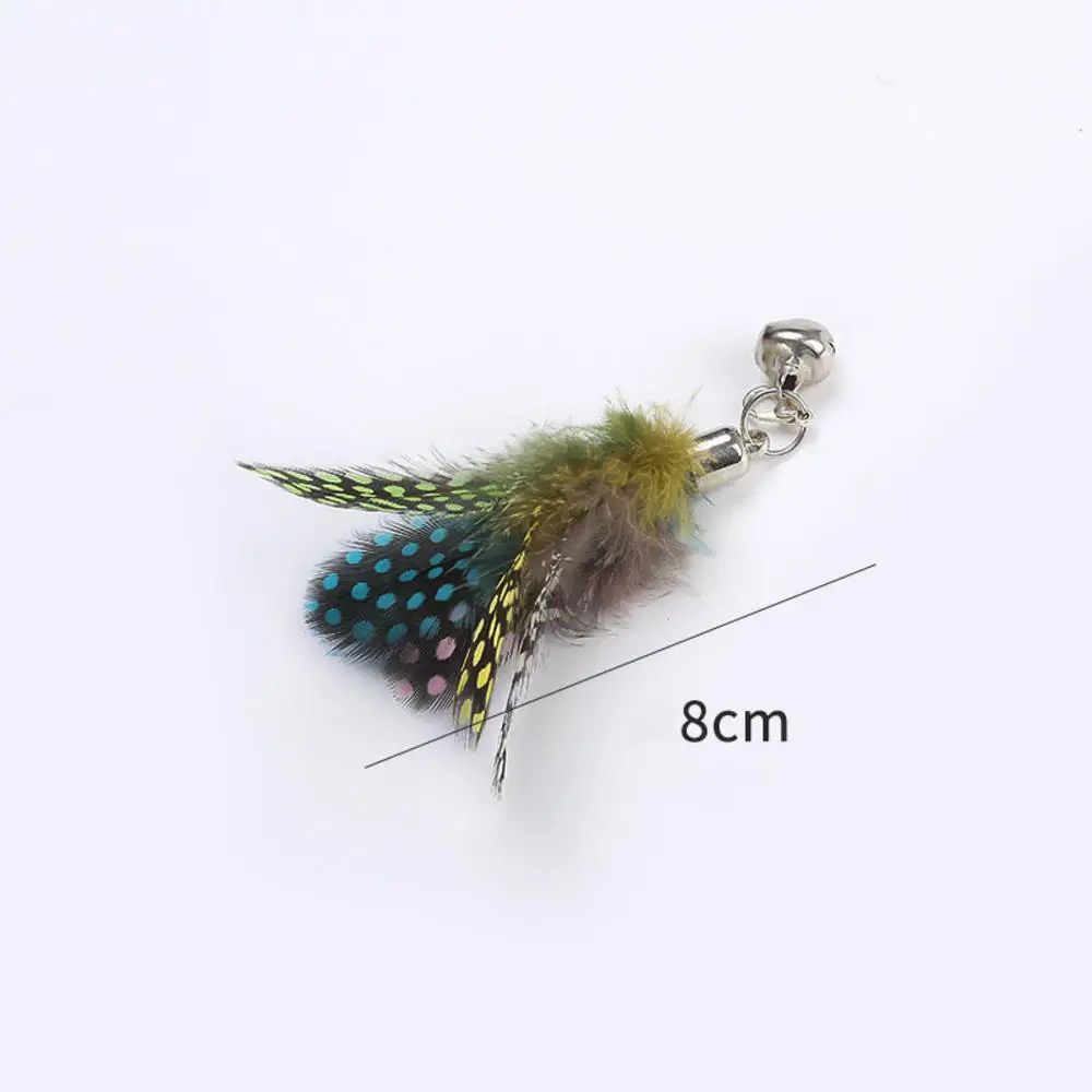 Pet Cat Toy Teaser Bell Feather Stretch Fishing Rod Play Wand Interactive Toys Pets Accessories High Qulity Replacement Heads Pet Cat Toy Teaser Bell Feather Stretch Fishing Rod Play Wand Interactive Toys Pets Accessories High Qulity Replacement Heads