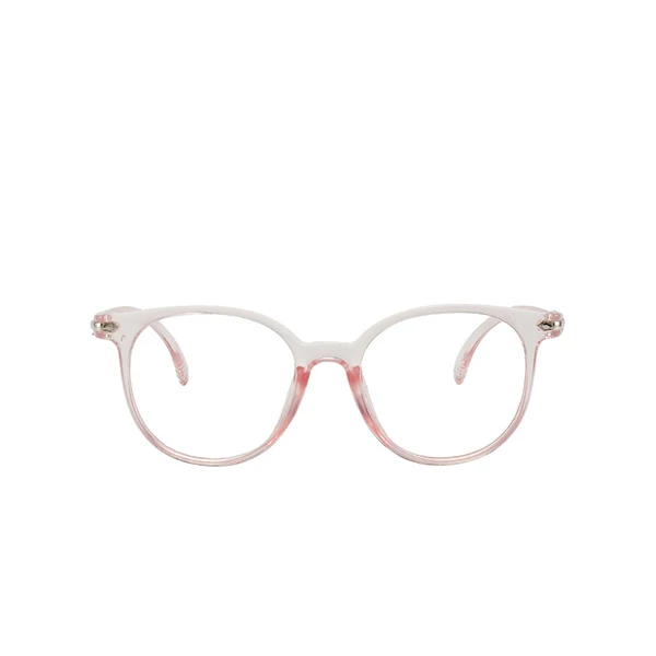 Анти-синий светильник, очки для женщин, модные круглые очки, снимают усталость глаз, компьютерные очки, женские модные очки MI75 - Цвет оправы: Clear Pink