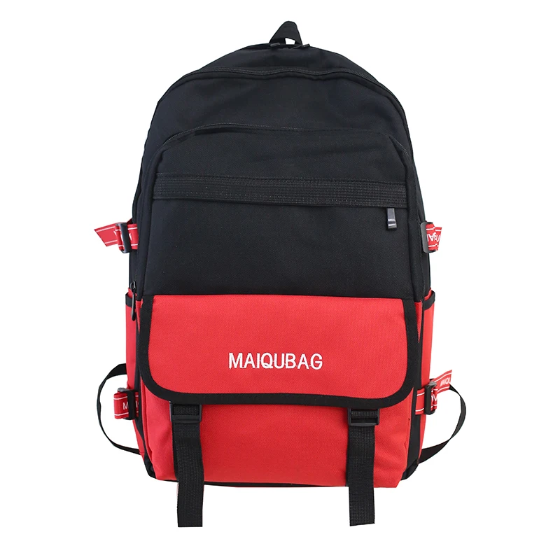 Модный женский рюкзак, новинка, дорожная сумка, повседневная, 14 дюймов, для ноутбука, для мужчин, студентов, школьные сумки для девочек-подростков, рюкзак mochila - Цвет: Red Style 2