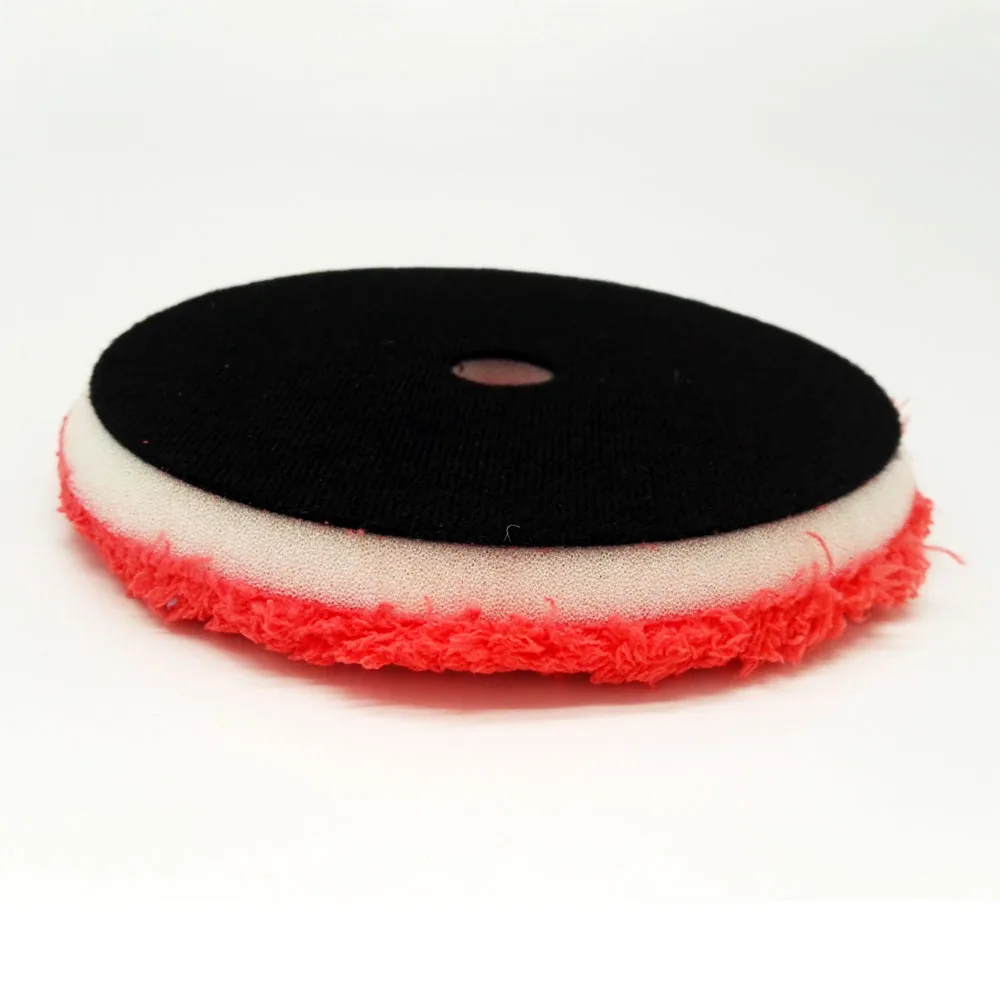 3/4/5/6/7Inch Self-adhesive Microfiber Polishing Wheel For DA/RO/GA Car Polisher Automotive Polishing Berets for Cars Body Polis