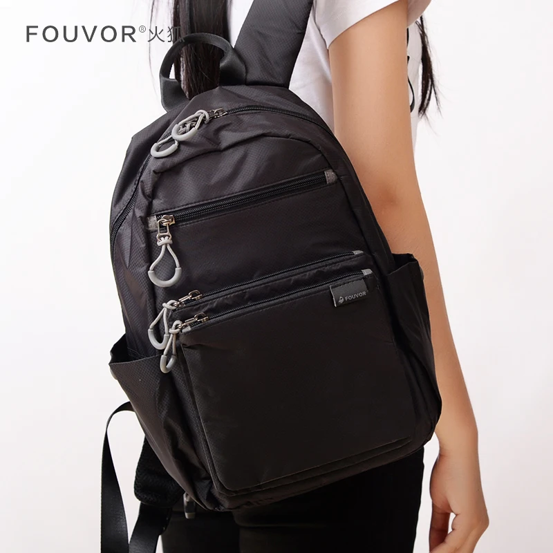 Fouvor Модный женский компьютерный рюкзак Оксфорд Дорожные холщовые сумки Школьные сумки 2802-02