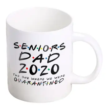 

Seniors Dad Letters Printing Handgrip Coffee Ceramic Mug Cup Father's Day Gifts X4YD