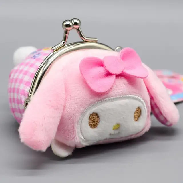 Kawali Kuromi My Melody Plush Toys Key Coin Purse Bag Soft Filled Pouch Animal Pluche Toys for Girls Birthday Gifts 5