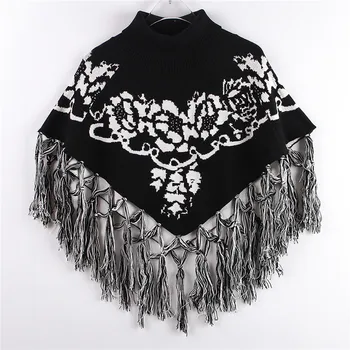 

SONDR Two Pieces Tassel Knitting Pullovers Sweater Loose Fit Turtleneck Long Sleeve Women New Fashion Spring Autumn 2020