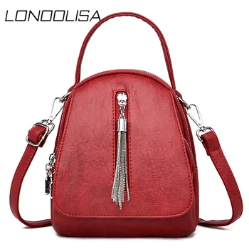 

Small Ladies Shoulder Messenger Bag Fashion Tassel Crossbody Bags for Women 2020 Pu Leather Handbags Ladies Purses and Handbags
