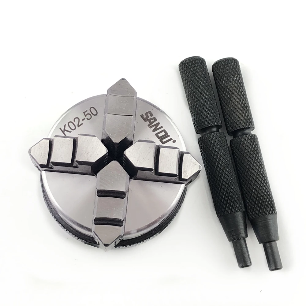 Sanuo Brand 2'' Wood Chuck Lathe 4 Jaw Selftightening Chuck 50mm K02