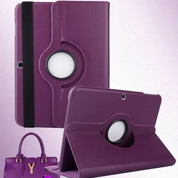 

For Tab 4 10.1 Tablet SM-T530 Stand Leather Rotating Case Cover
