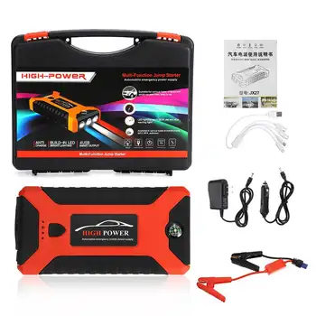 

99800mAh 4USB 12V Portable Car Jump Starter Multifunction Auto Car Battery Booster Charger Booster Emergency Power Device