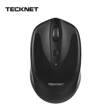 TeckNet компьютерные мини мыши USB беспроводная мышь 2,4 ГГц 1600 dpi беспроводная мышь 4 кнопки оптическая эргономичная мышь для ноутбука