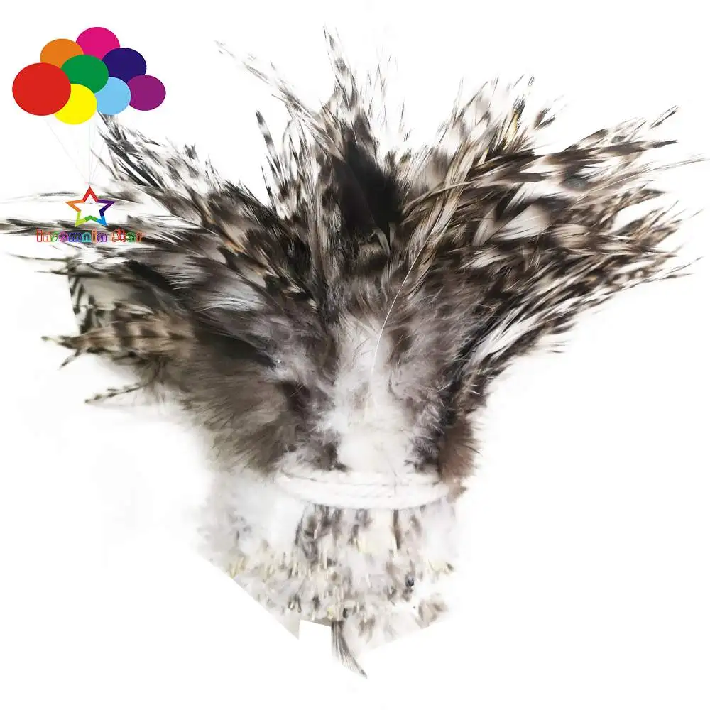 Frangia Di Piume Di Gallo Naturali – 5 Metri, Larghezza 10-15 Cm, Per Decorazioni E Fai Da Te - 3