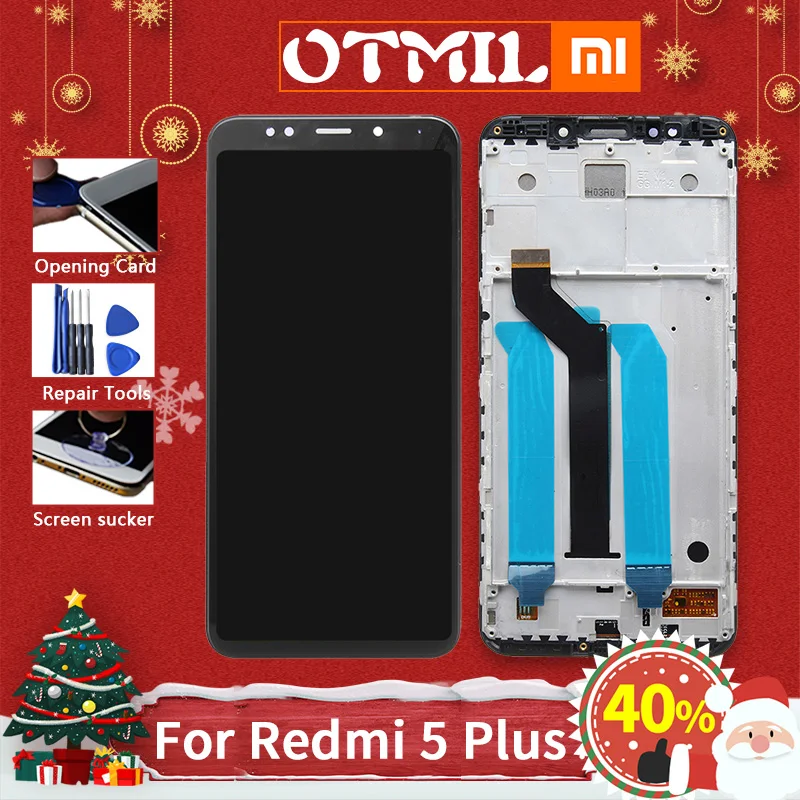 Для Xiaomi Redmi 5 Plus OTMIL ЖК-дисплей сенсорный экран дигитайзер Замена для Redmi 5 plus дисплей Snapdragon 625