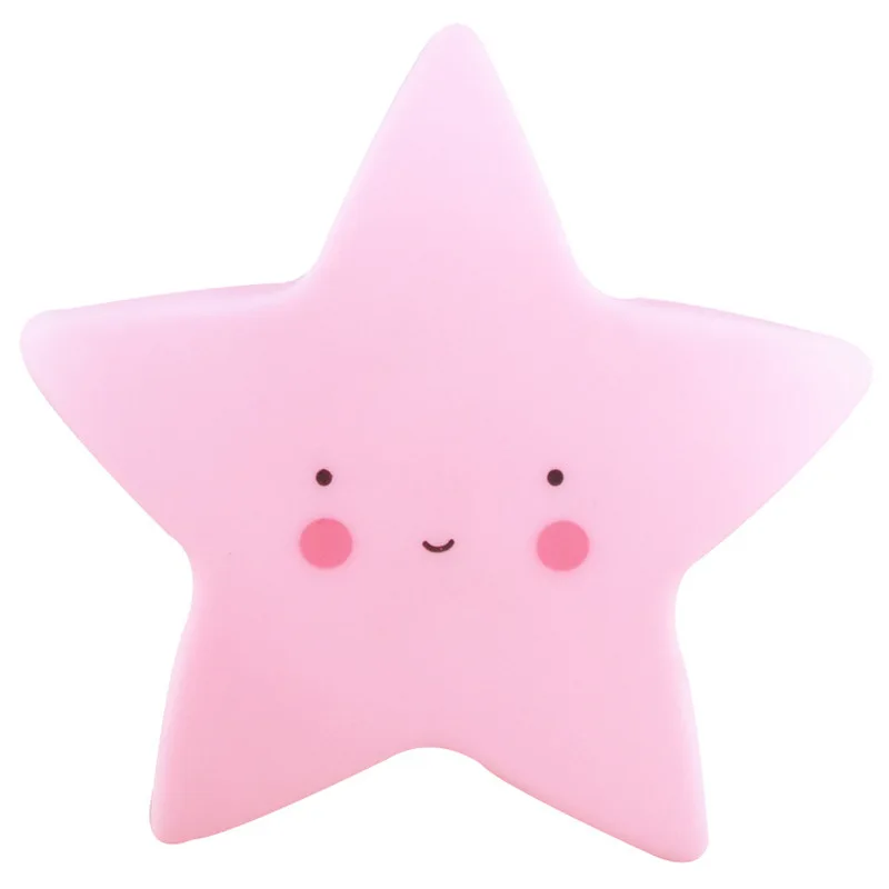 Cartoon LED Night Light for Kids Unicorn Moon Cloud Sun Star Lamp Baby Sleep Toys Light 5